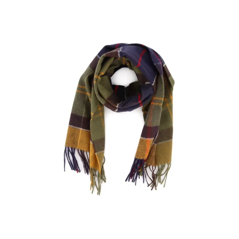 BARBOUR Tartan Fringed Scarf-0