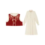 Snowy Red Set (Vests+Dresses)