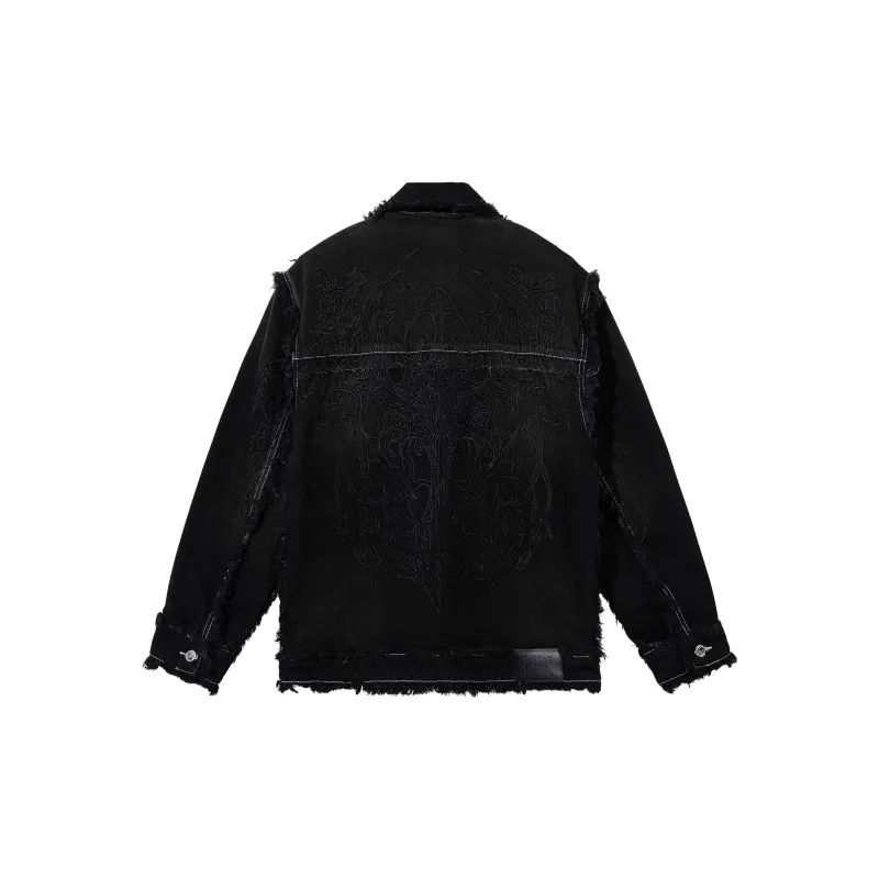 Revenge Denim Jackets Unisex Black-1