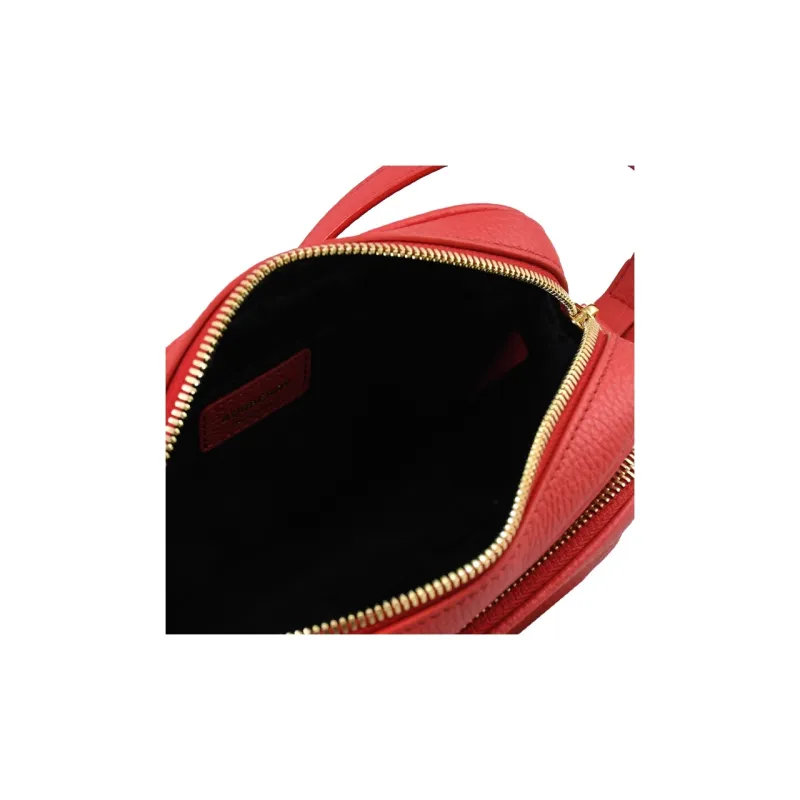 Burberry Cow Leather Camera Bag Shoulder Bag Crossbody Bag Women's Red-3