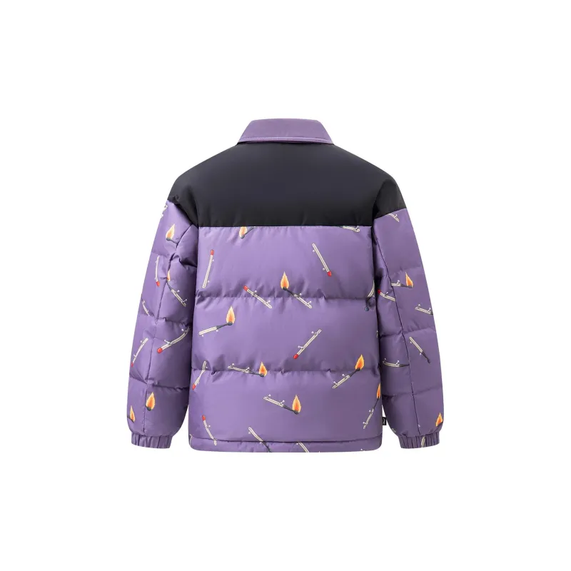 LiNing Phil Hackett Collaboration Collection Down Jacket Men's Dark Crystal Purple Print-1