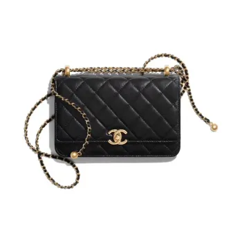 CHANEL Adjustable Strap Woc Black AP2289