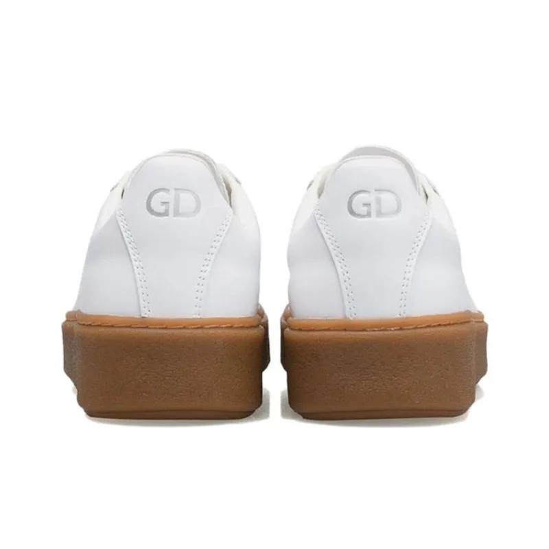 GIRDEAR Slip-Resistant Low-Top Skateboard Shoes Women's White-4
