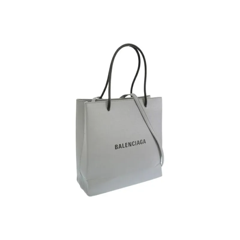 Balenciaga Leather Tote Bag, Shopping Bag, Shoulder Bag, Crossbody Bag, Handbag Women's Gray-1