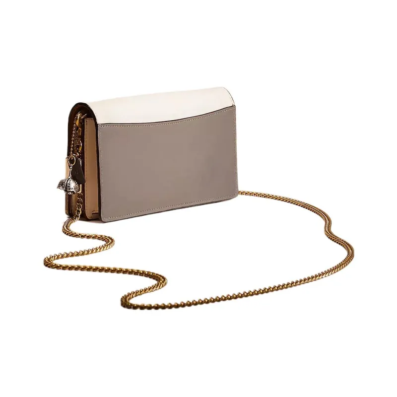 COACH Callie Glove Tanned Leather One Shoulder Clutch Small Size Women's Chalk White-2