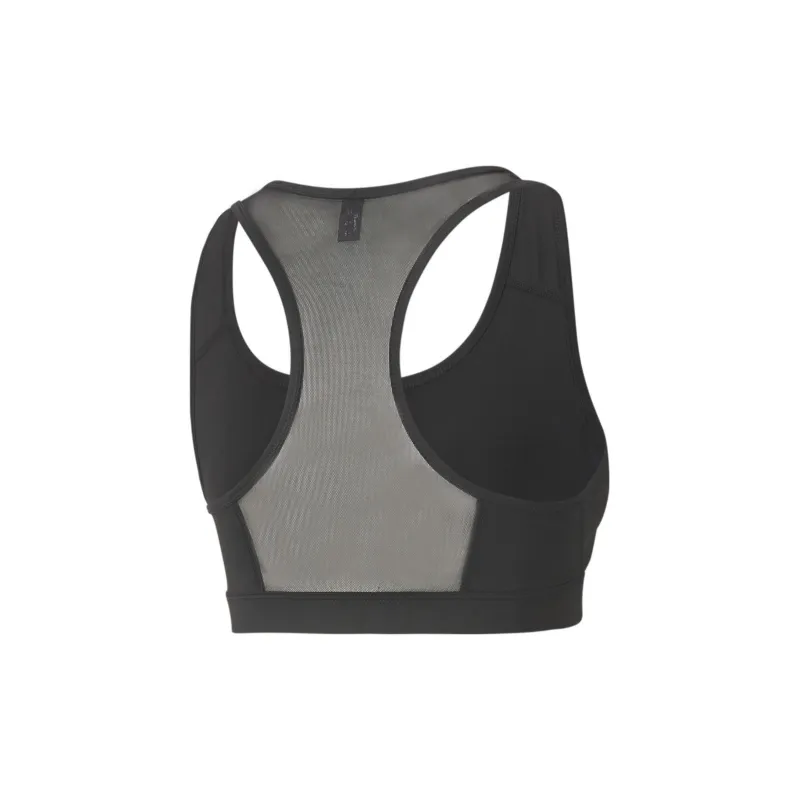 PUMA Mid Impact 4Keeps Graphic Sport Bra Sports Underwear Women's Black-1