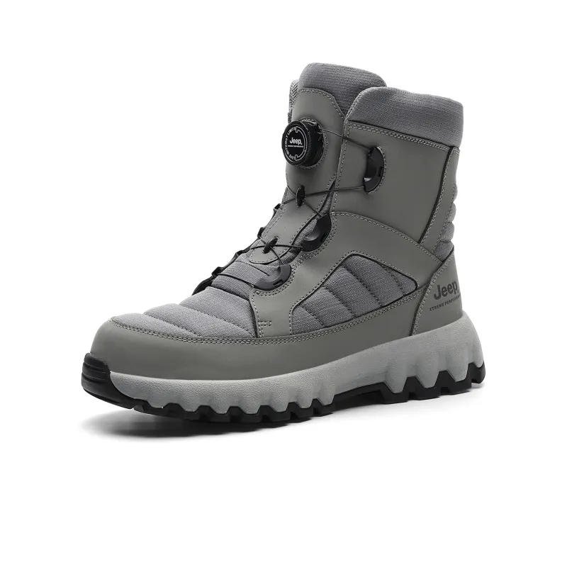 Jeep Knee High Snow Boots Unisex Gray-1