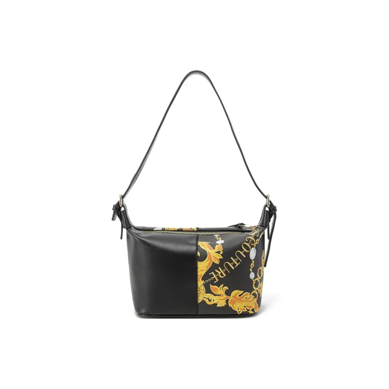 VERSACE JEANS COUTURE Polyester Shoulder Bag, Handbag, Shoulder Bag Women's Black-3