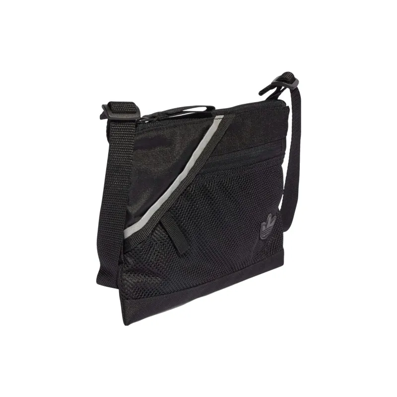 Adidas Originals Recycled Polyester Plain Weave Fabric Shoulder Bag Crossbody Bag Regular Unisex Black-1
