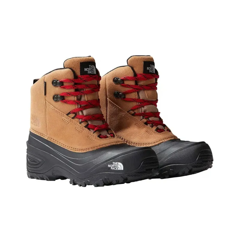 THE NORTH FACE Chilkat V Lace Cushioning High-Top Outdoor Shoes Men's Black Brown-1