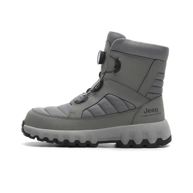 Jeep Knee High Snow Boots Unisex Gray-0