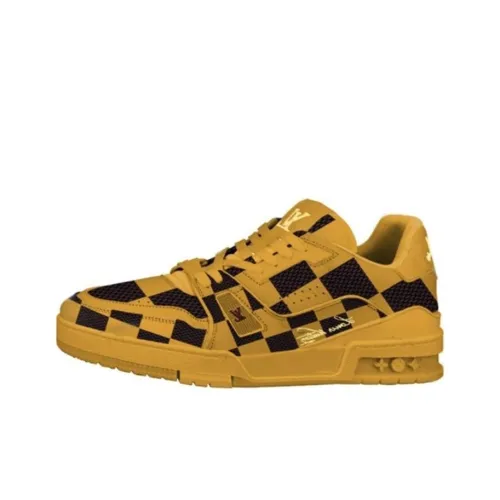 LOUIS VUITTON LV Trainer Sneaker Damier Pop Yellow