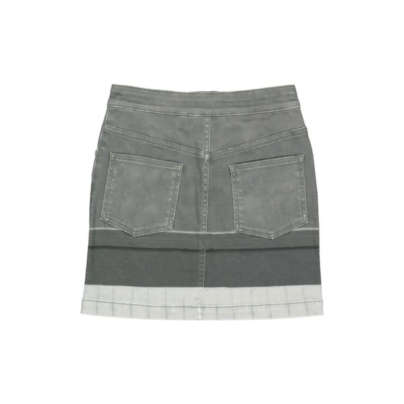 Burberry Denim Short Skirts Women's Gray-1