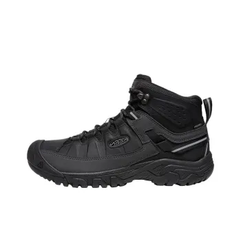 KEEN Targhee 3 Cushioning Wear-Resistant Mid-Top Outdoor Shoes Men's Black