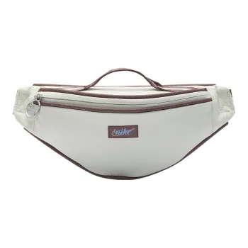 Nike Heritage Polyester One Shoulder Crossbody Fanny Pack Small Size Women's White