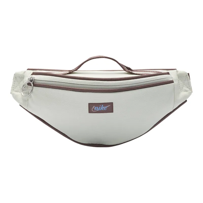 Nike Heritage Polyester One Shoulder Crossbody Fanny Pack Small Size Women's White-0