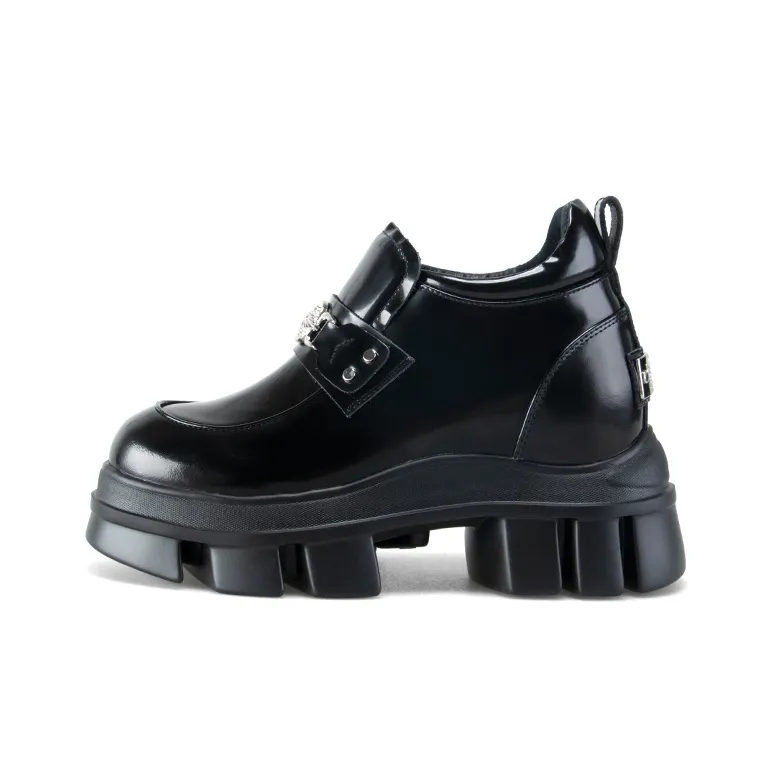 IiJin Loafers 10.5cm Women's Black-0