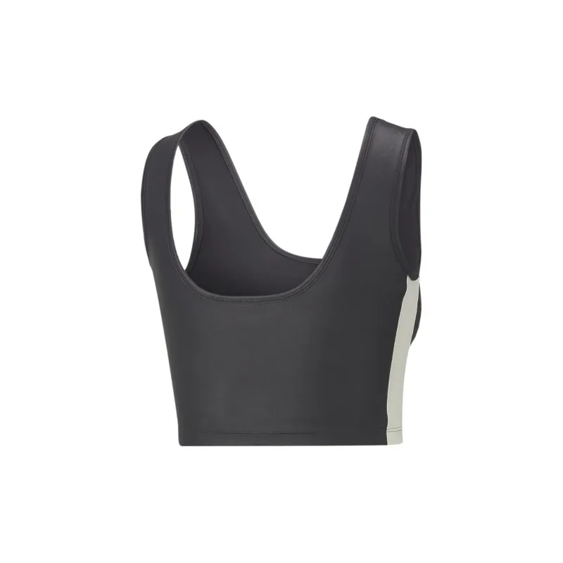 PUMA T7 Shiny T7 Shiny Cropped Top Sports Underwear Women's Black-1