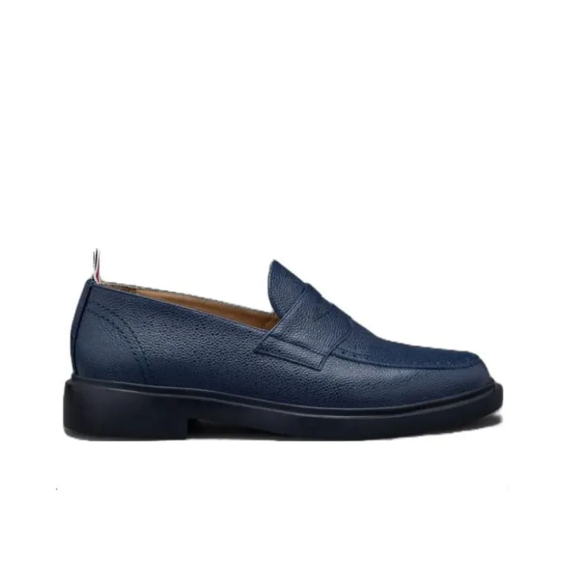 THOM BROWNE Classic Penny Leather Loafers-1