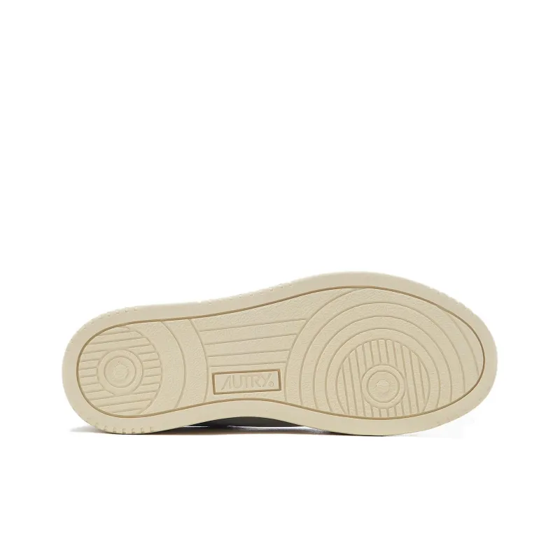 AUTRY Medalist Leather Low 'White Suede Lavender' Women's-4