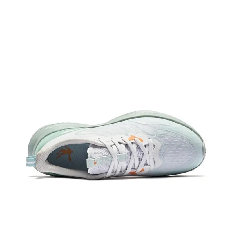 QIAODAN Popularity 12 Slip Resistant, Abrasion Resistant, Lightweight Low Top Running Shoes Women's Silver Green Blue-2