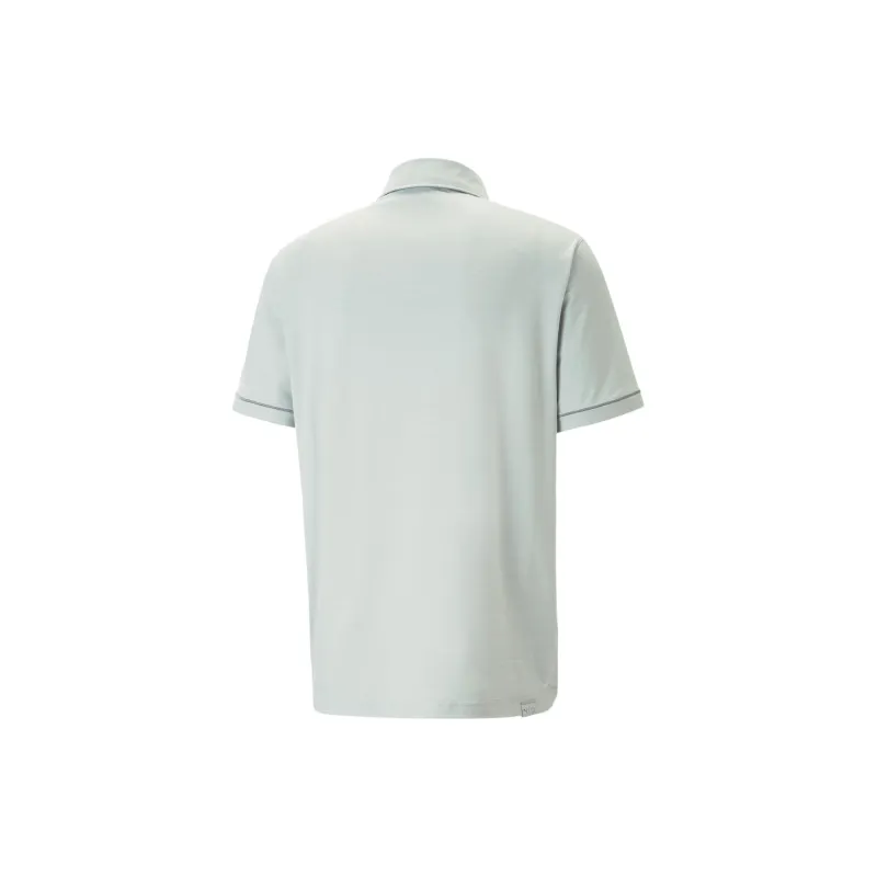 PUMA Cloudspun Haystack Polo De Golf Cloudspun Haystack Homme Polo Shirt Men's Gray-1