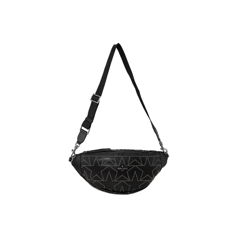 Jimmy Choo Leather Fanny Pack Men's Black-0
