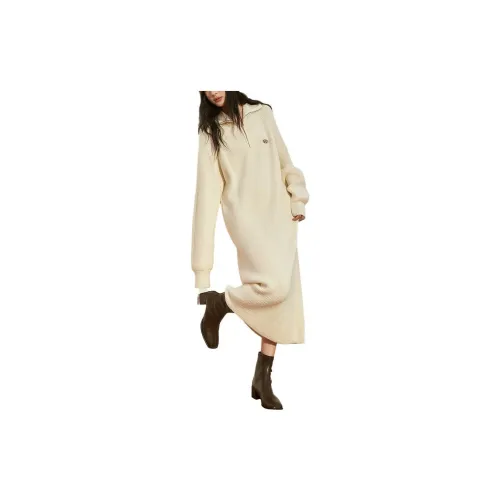 WESTLINK Long-Sleeved Dresses Women's Apricot