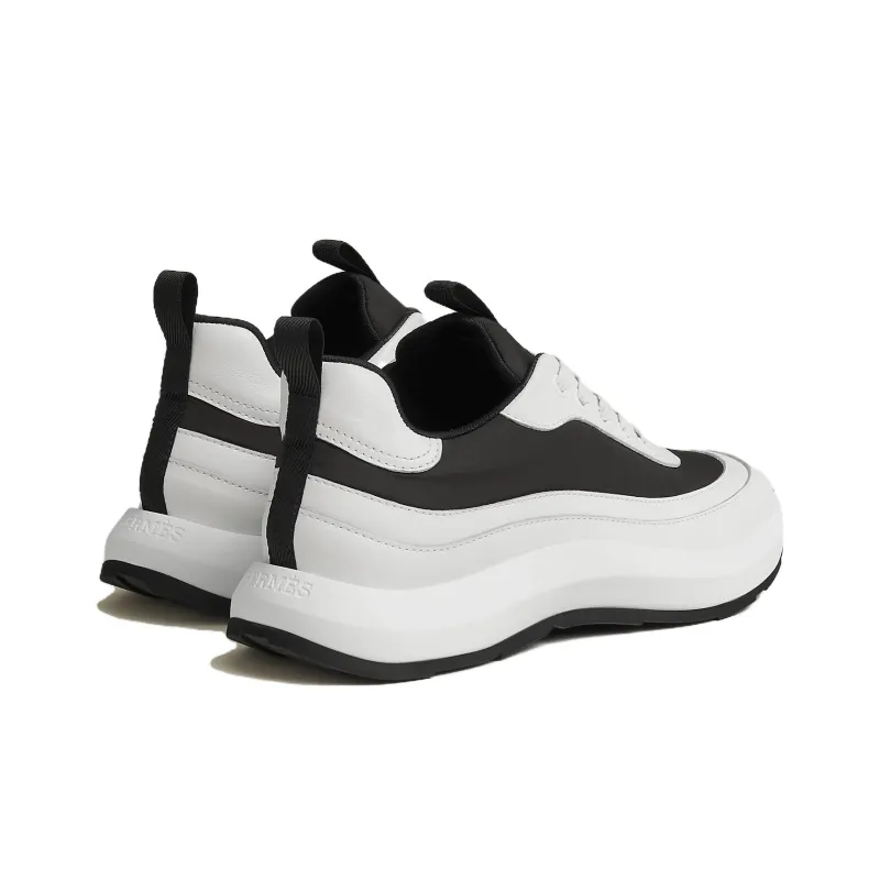 HERMES Gramme Low Top Casual Shoes Women's Black White-3