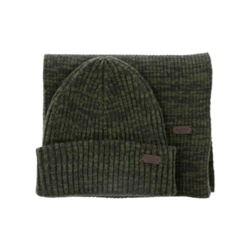 BARBOUR Crimdon Beanie And Scarf Set-0