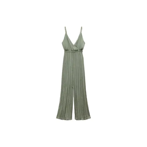 ZARA Jumpsuits Women's Light Khaki