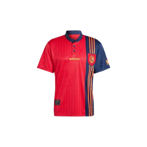 Adidas Spain Soccer Jerseys Men Dark Red