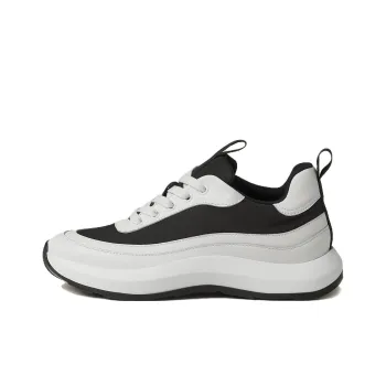 HERMES Gramme Low Top Casual Shoes Women's Black White