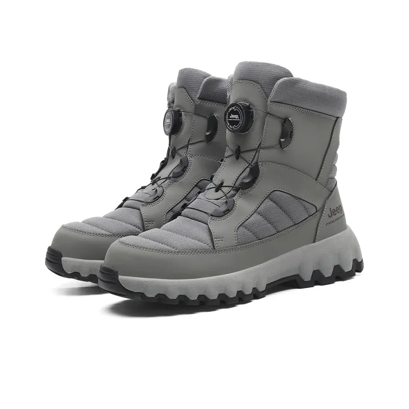 Jeep Knee High Snow Boots Unisex Gray-2