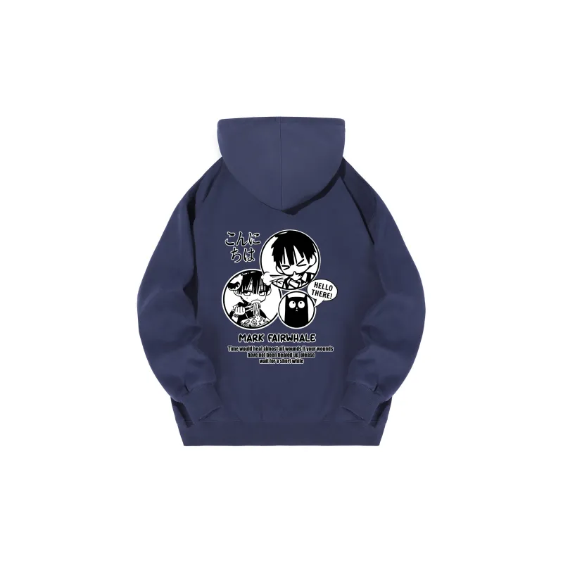 FAIRWHALE Pullover Drop Shoulder Hoodie Unisex-43