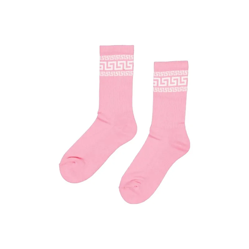 VERSACE Mid-Calf Socks Women's Pink-1