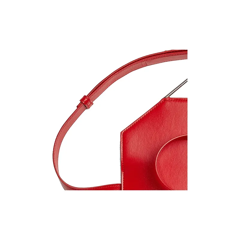 Bottega Veneta Cow Leather Handbag, Shoulder Bag, Crossbody Bag Women's Spicy Pepper Red-3