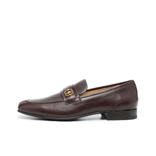 BALLY Suisse Logo-plaque Leather Loafers