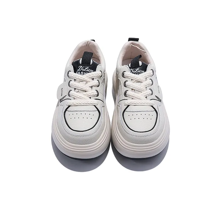 Junjali Cushioning, Slip Resistant, Abrasion Resistant, Lightweight, Height Increasing Low Top Casual Shoes Women's-6