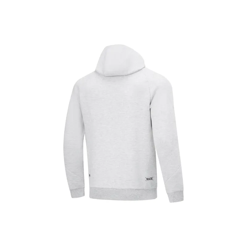 LiNing Wade Collection Sweatshirt Men's Heather Gray River Lime-1
