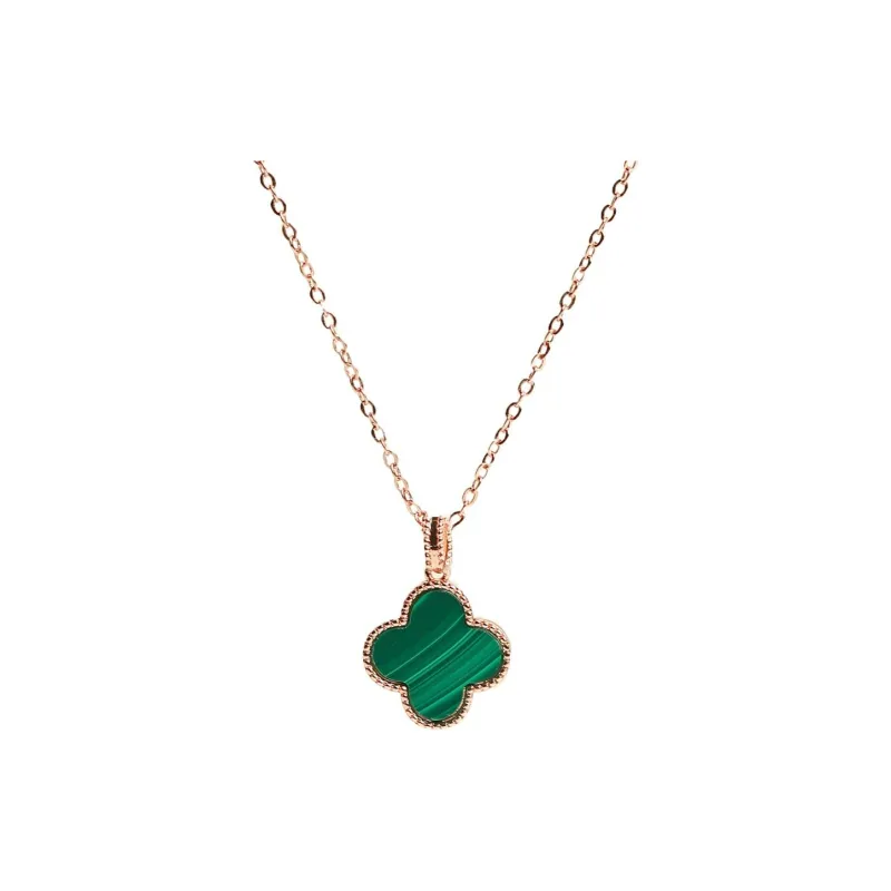 Artisan Lock Heart Jade Malachite Necklaces Women's Malachite-0