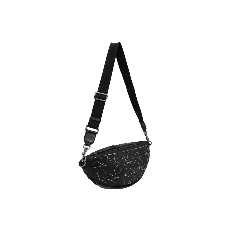 Jimmy Choo Leather Fanny Pack Men's Black-1