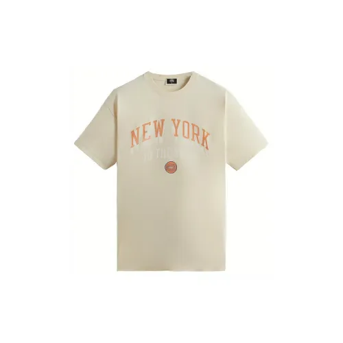 KITH X New York Knicks Co-brand T-Shirts Unisex Beige