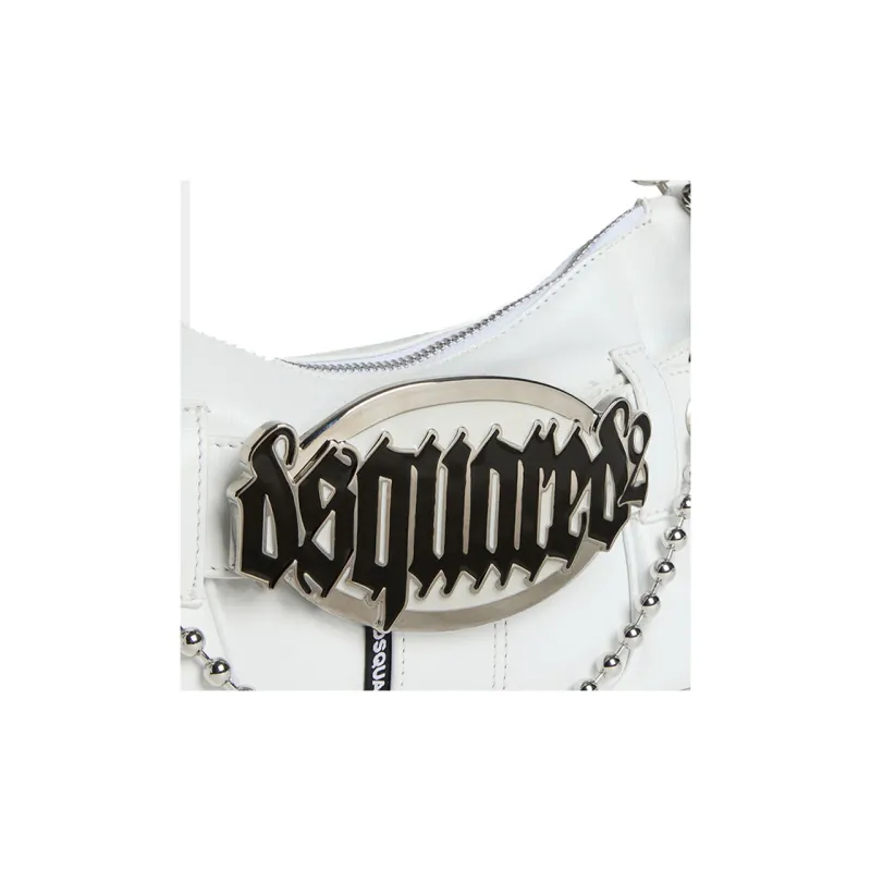 DSQUARED 2 Gothic Logo Plaque Shoulder Bag-4