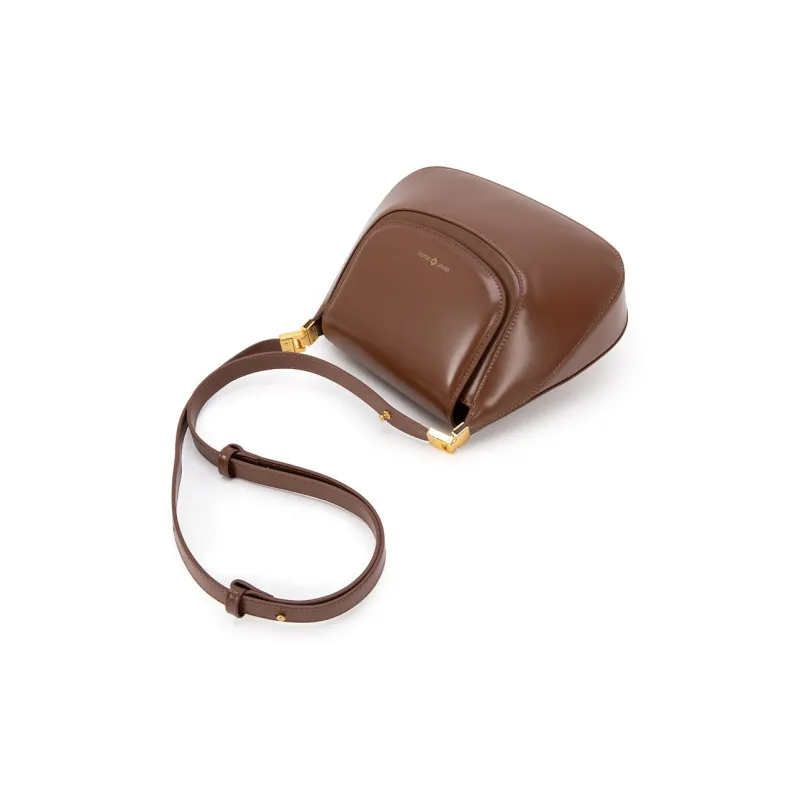 VENOF Cow Leather Shoulder Bag Small Size Women's Ivy Red/Van Dyke Brown/Martini Green-10