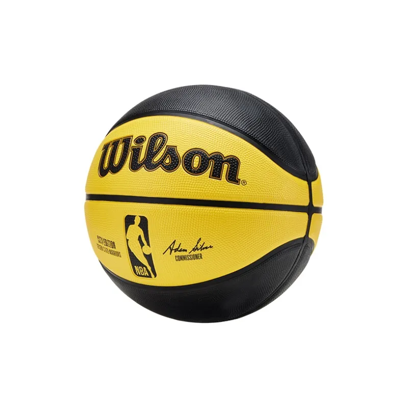 Wilson City Limited Collection Rubber Basketball Black Yellow Size 7 Ball Training-2