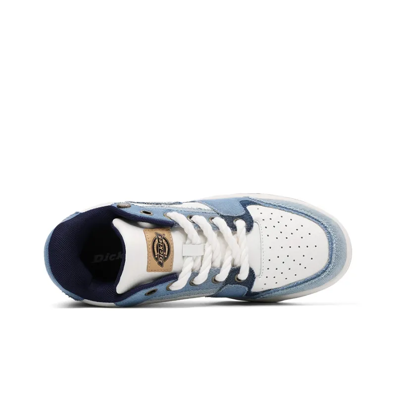 Dickies 100th Anniversary Low Top Skateboard Shoes Men's White Blue-2