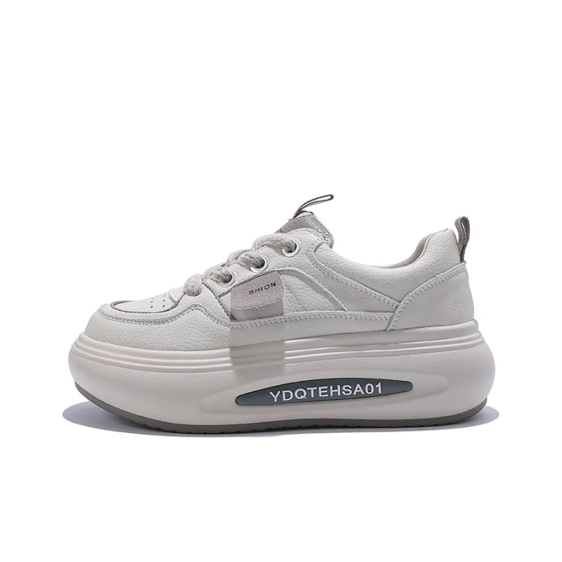 Junjali Cushioning, Slip Resistant, Abrasion Resistant, Lightweight, Height Increasing Low Top Casual Shoes Women's-8