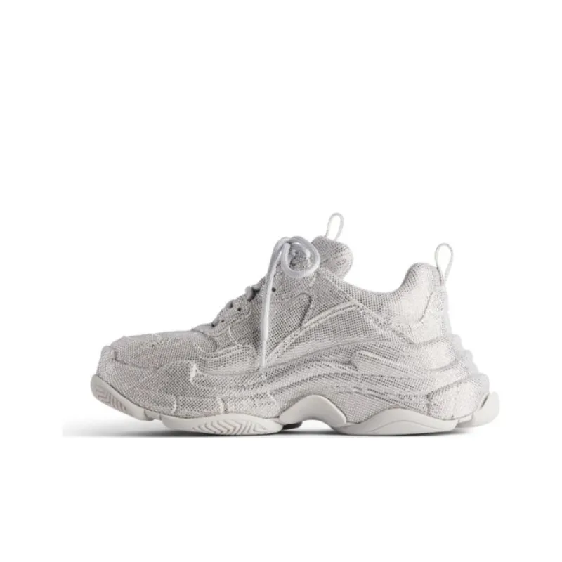 Balenciaga Triple S Rhinestone-embellished Sneakers-0