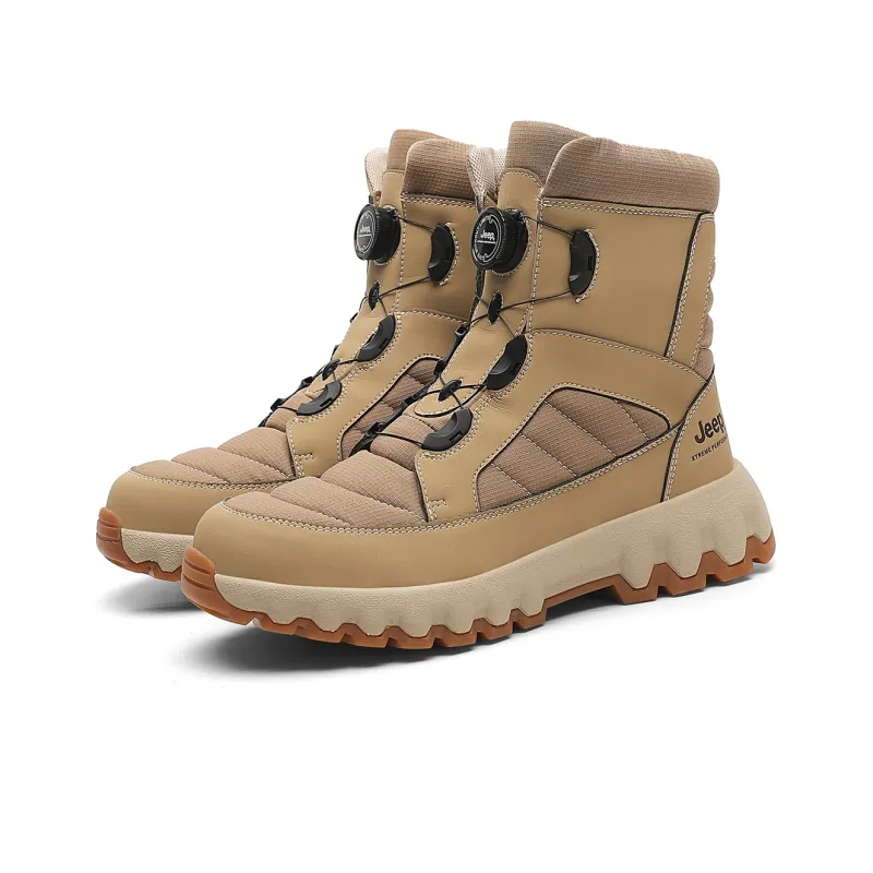 Jeep Crew Snow Boots Unisex Tan-2